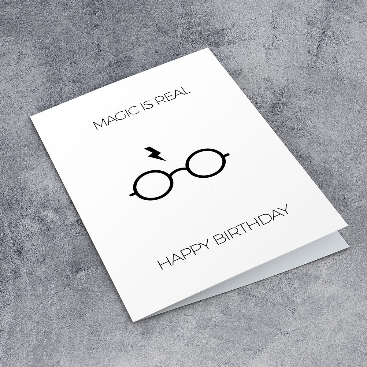 Harry Potter Magic Is Real Card - Pink Tag Prints